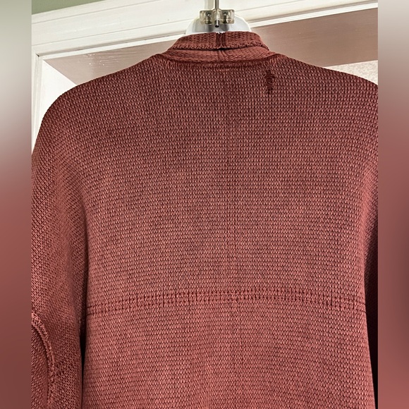 NWT Free People Chamomile Oversized Boho Sweater Cardigan Washed Acorn Large - Picture 12 of 14